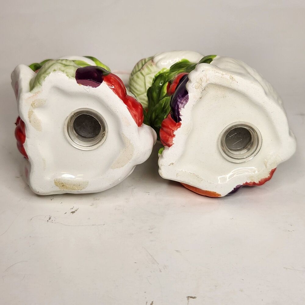 Ceramic‎ Easter Bunny Salt Pepper Shakers Butter Tray Set Rabbit Spring Garden - Picture 4 of 4